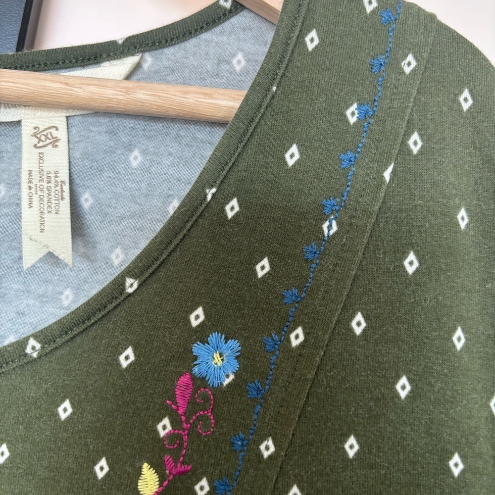 Matilda Jane Boho cottagecore long sleeve top. Embroidery women’s 2X XXL - Picture 8 of 16